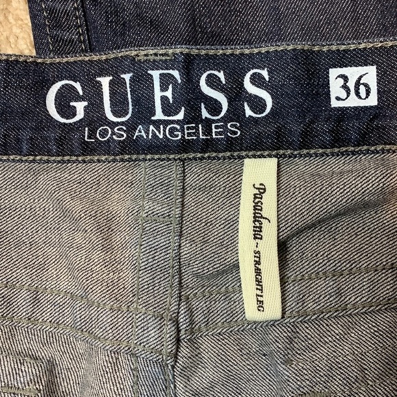 GUESS Blue Pasadena Straight Leg Jeans W36 L32 - Picture 5 of 6